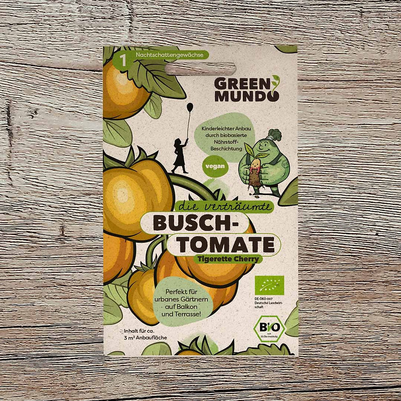 Buschtomate 'Tigerette Cherry' Bio-Gemüse-Samen