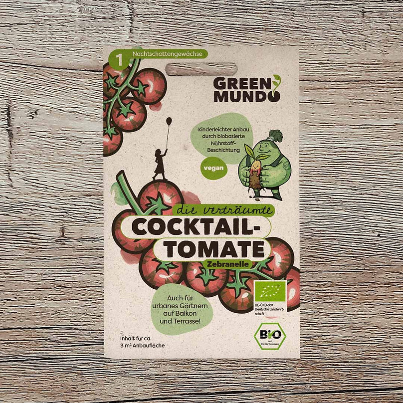Cocktailtomate 'Zebranelle' Bio-Gemüse-Samen