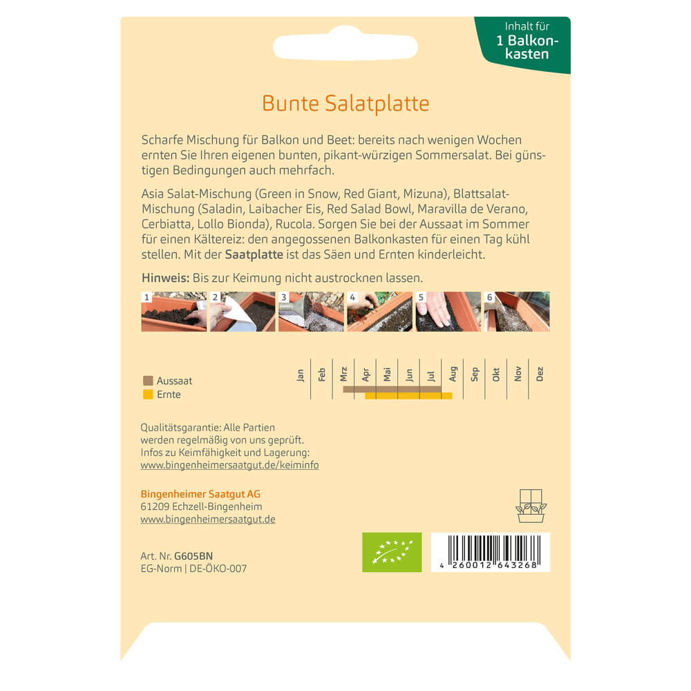 Bunte Salatplatte Bio-Gemüse-Samen – meinwoody.de Bunte Salatplatte Bio-Gemüse-Samen – meinwoody.de