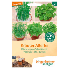 Kräuter Allerlei Bio-Gemüse - 5 Saatscheiben