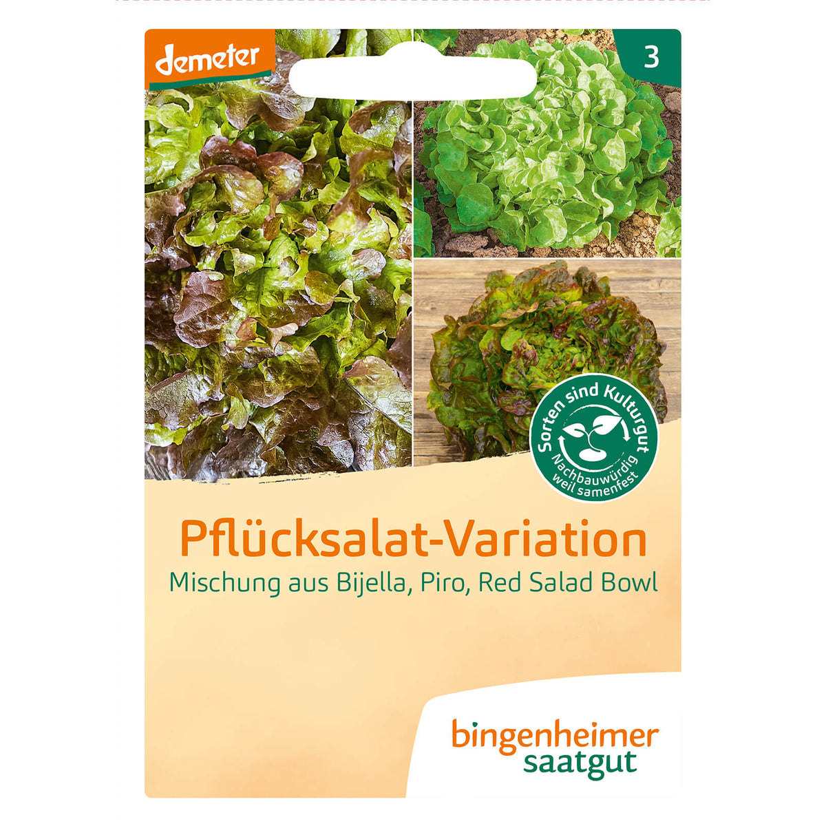 Pflücksalat Mischung Bio-Gemüse-Saatgut