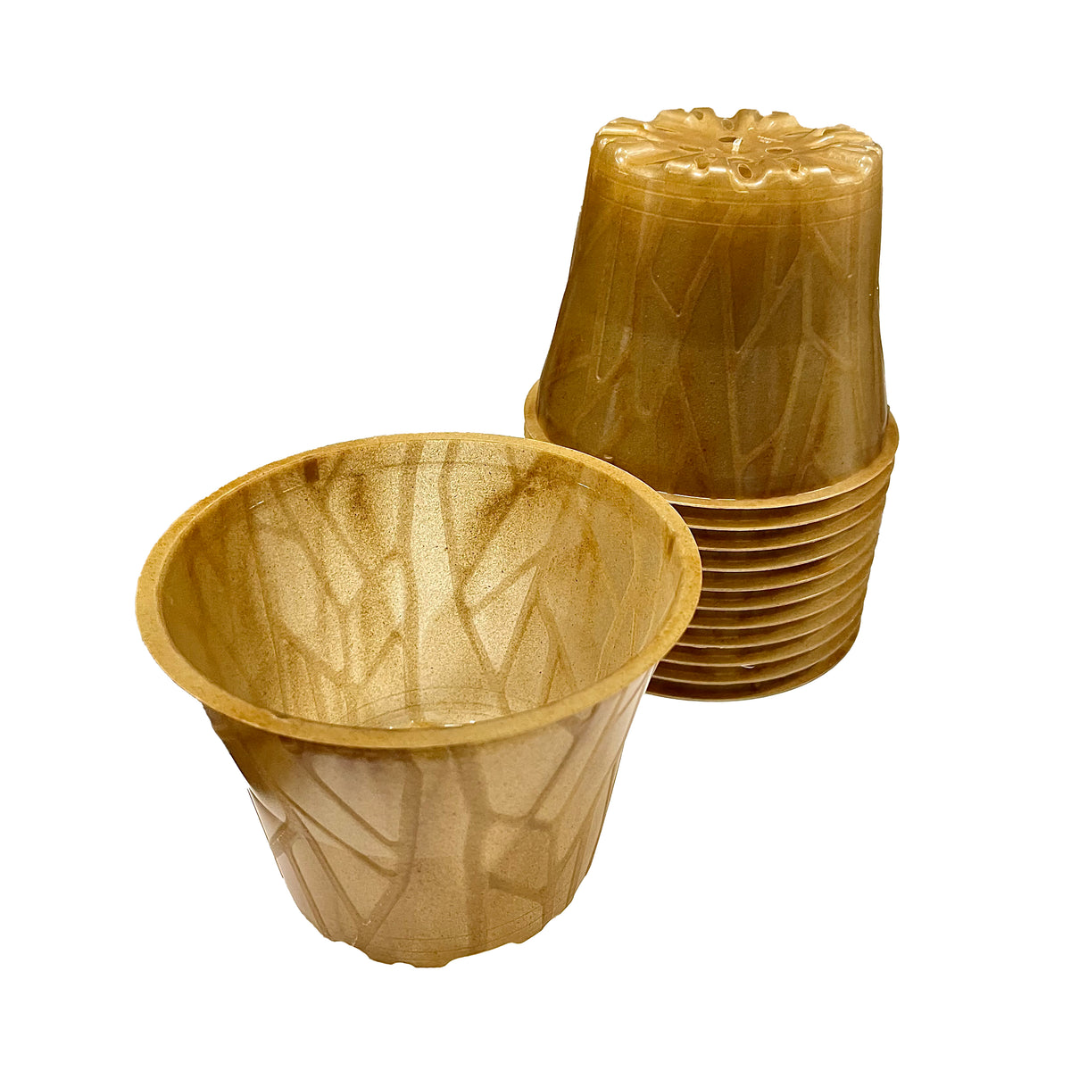 Plastikfreier Pflanztopf Plenta – 12cm – 12er Set