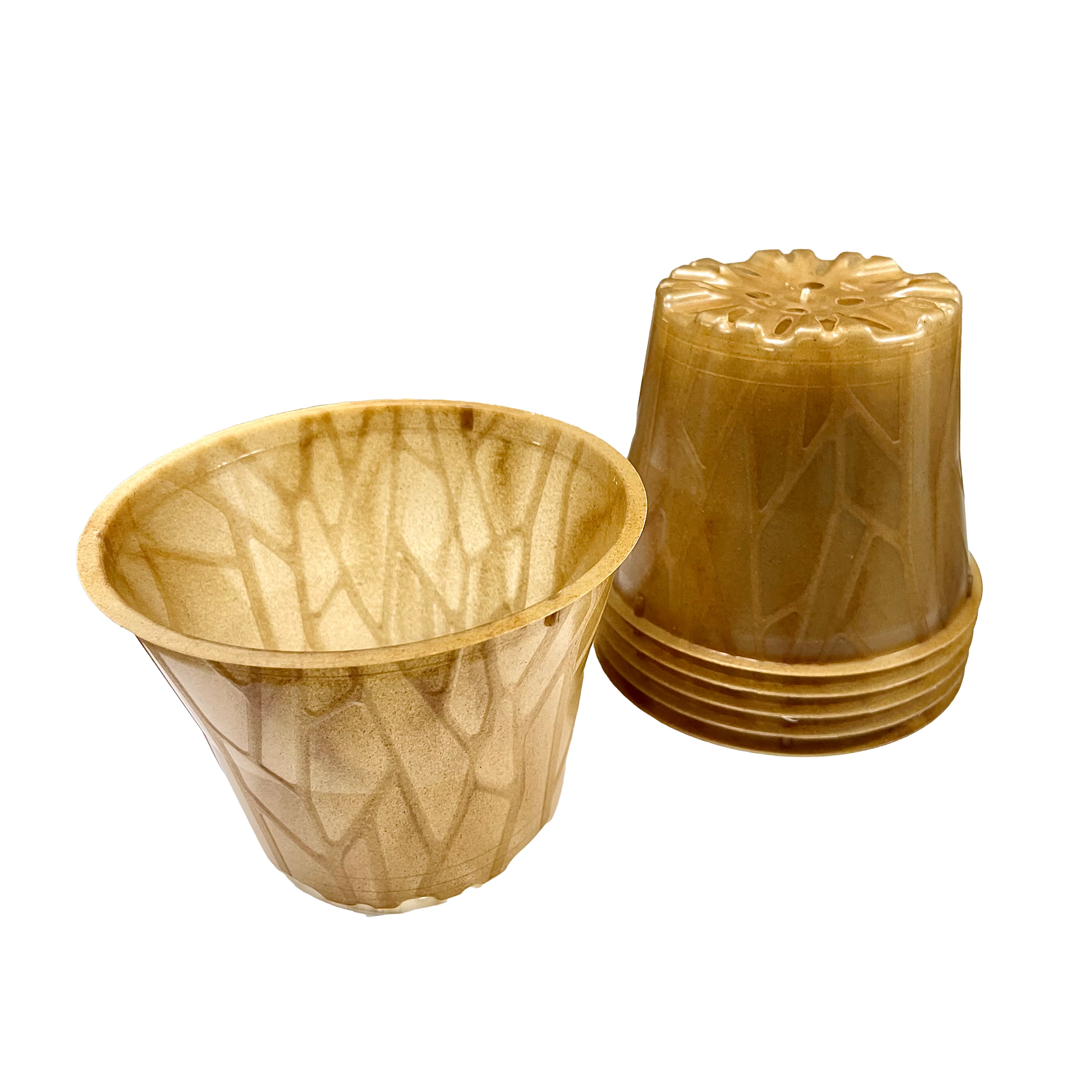 Plastikfreier Pflanztopf Plenta – 12cm – 6er Set
