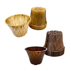 Plastikfreier Pflanztopf Plenta – 12cm – 6er Set