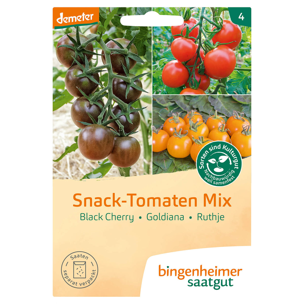 Snack-Tomaten Mix Bio-Gemüse-Saatgut