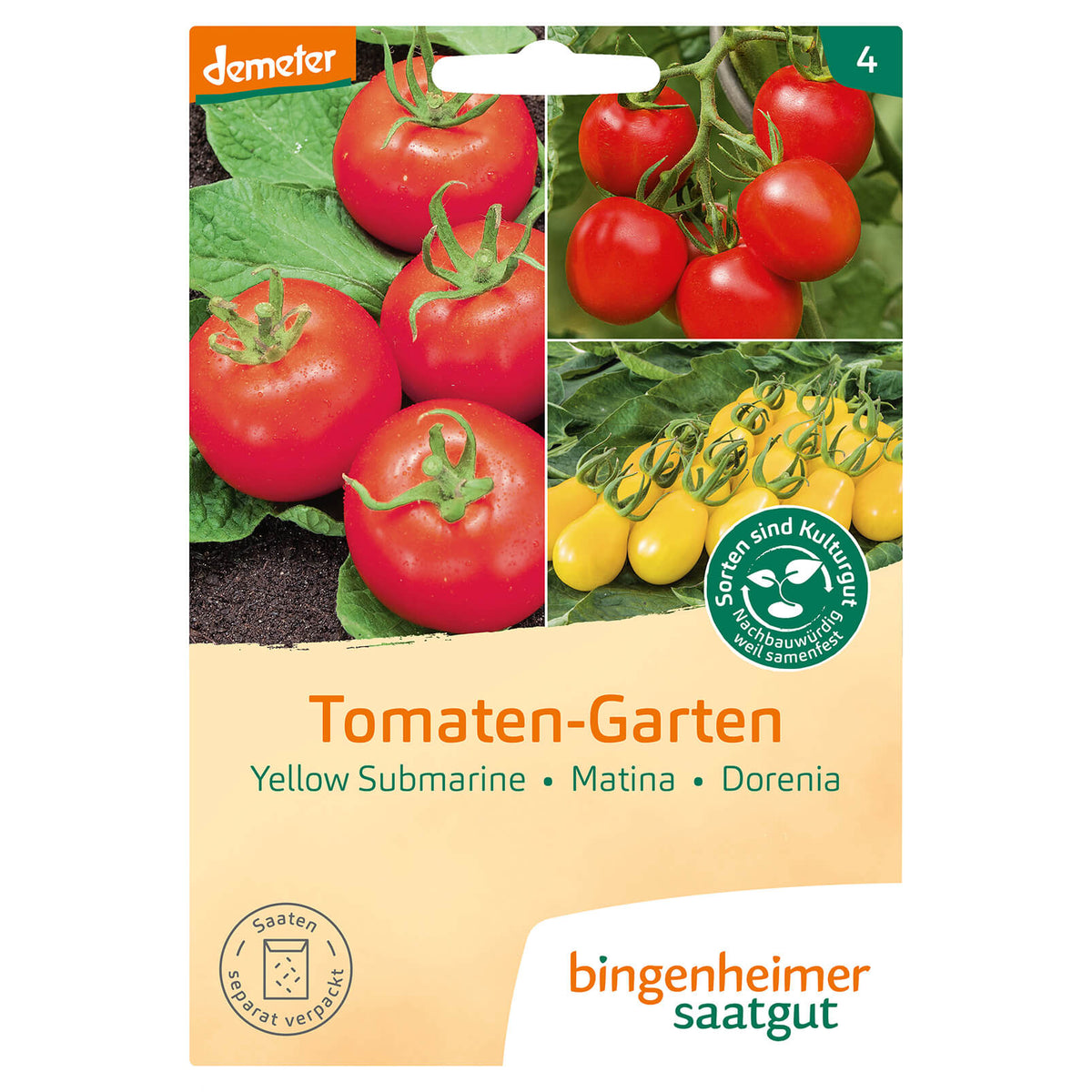 Tomaten-Garten Bio-Gemüse-Saatgut